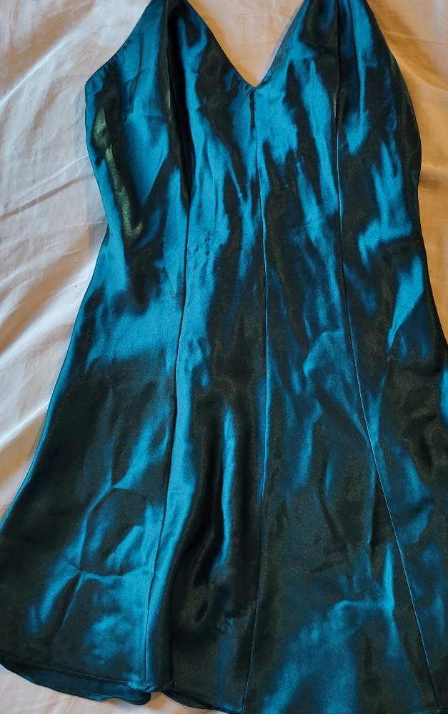 Vintage Frederick's of Hollywood dark green dress